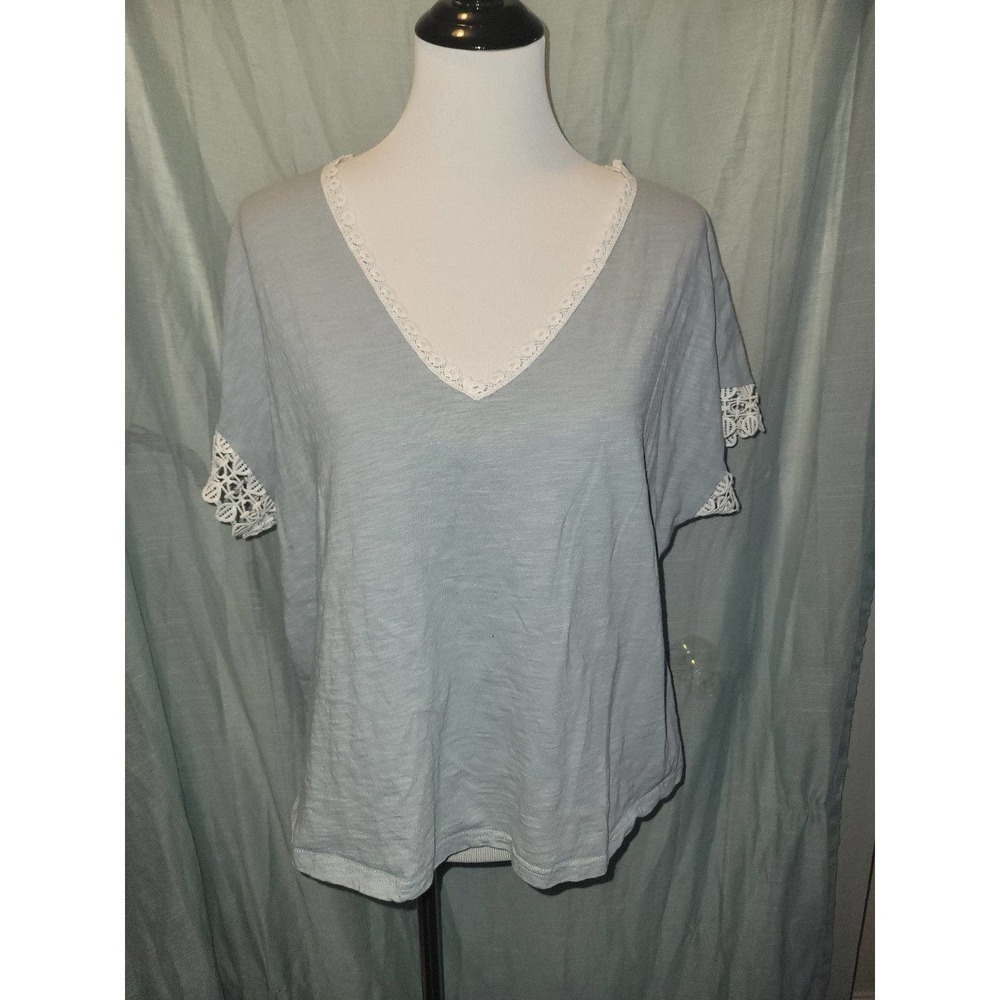 Grayish blue shirt, Top 1xl
